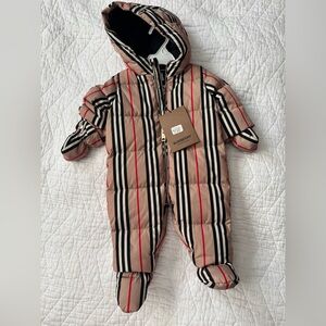 Burberry snowsuit 6m NWT